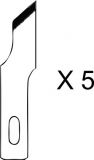 HO355BOX SPARE BLADES FOR CUTTER #1 (5PCS) (25 PCS BULK PACKAGIN